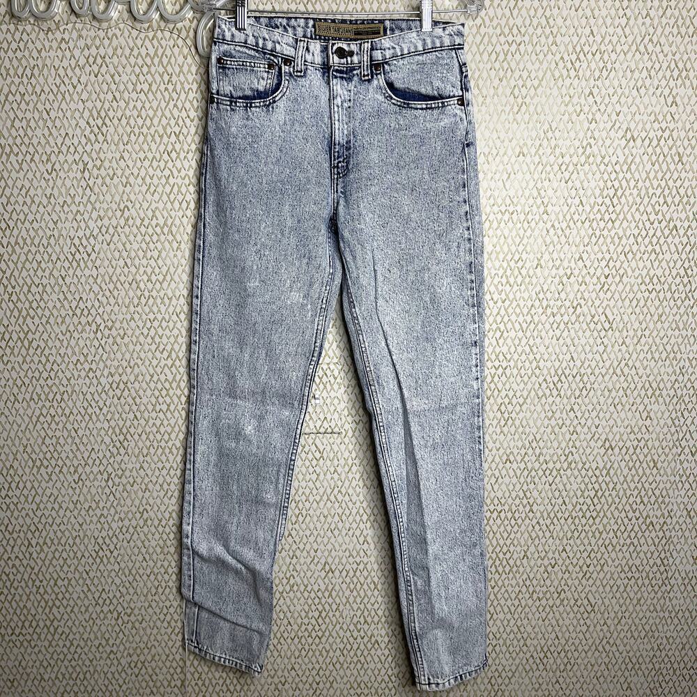 Authentic Vintage Levi Strauss 80's Silver Tab Acid Wash Skinny Jeans Size 32/34